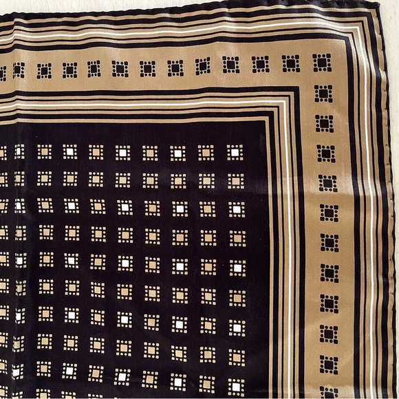 YSL Retro Silk Scarf Vintage EUC Circa 1980s - Picture 5 of 13